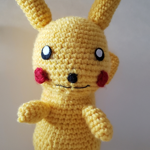 Hand Made Pikachu INSPIRED Amigurumi - Picture 3 of 8